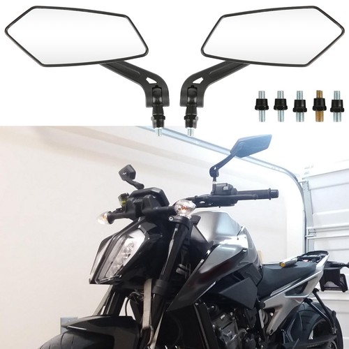Pair motorcycle rearview - motorcycle, side