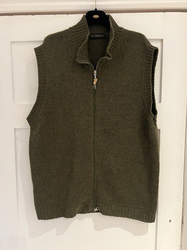 Purdey green wool - knitted, full