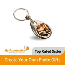Blank Metal Photo Keyring 25mm Round MH Insert Size - Personalise Gifts & Promo