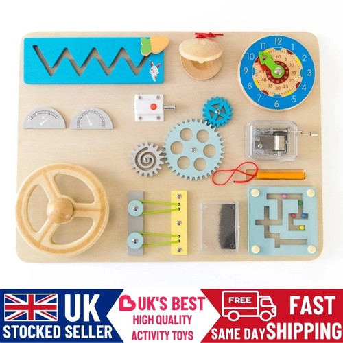 Wooden toys busyboard - in,