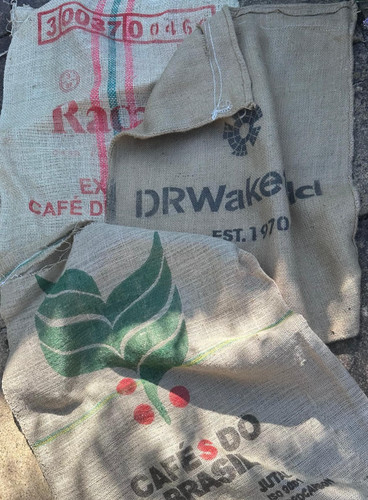 Empty coffee beans sacks - coffee,