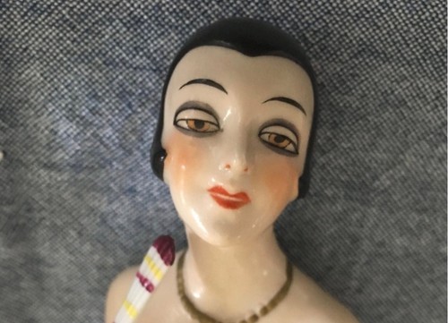 Antique german half doll - german,