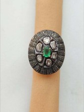 Green Emerald &Raw Diamond