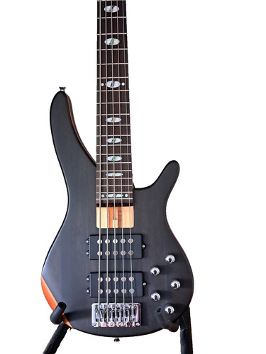 String bass guitar black - bass, +