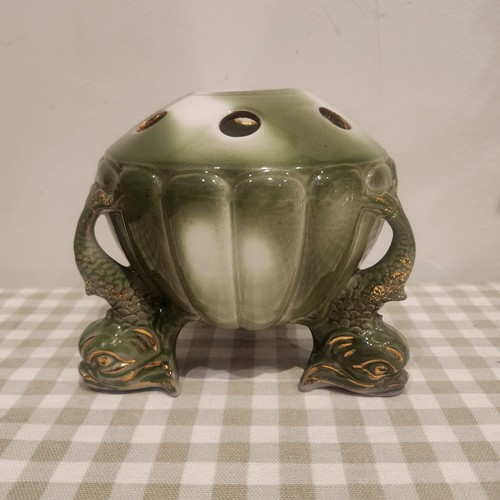 Antique gluggle jug footed - jug,