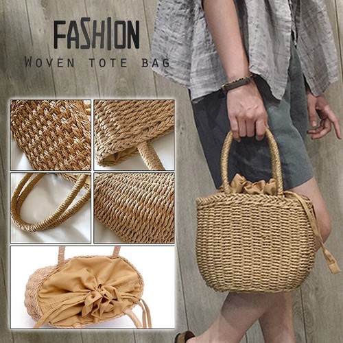 Retro wicker women handbag - wicker,