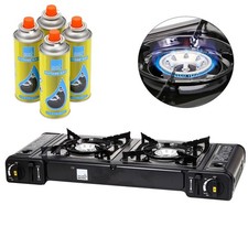 Portable Butane Double Twin