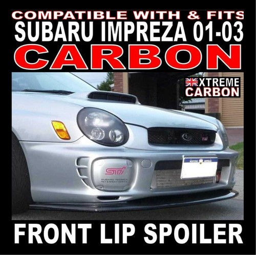Carbon sti style front lip - carbon,