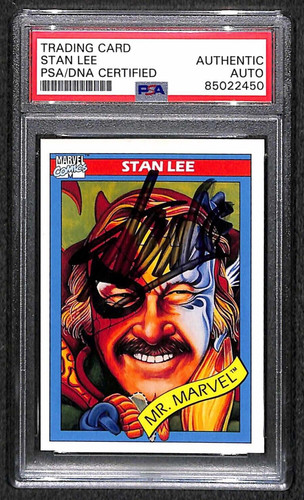 Signed stan lee 1990 impel - lee,