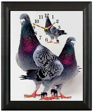 Racing pigeon clock wall or freestanding
