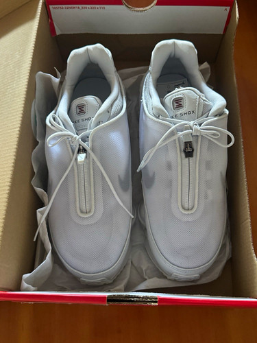 Nike shox white - nike, white/grey