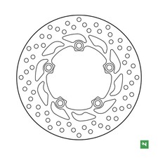 Rear brake disc Yamaha FZ1 06-14 FZ6 04-09 MT-03 06-14 NEWFREN DF5170A