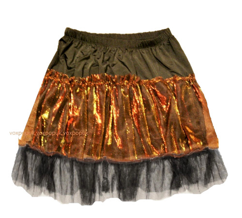 Net petticoat skirt bronze - net,