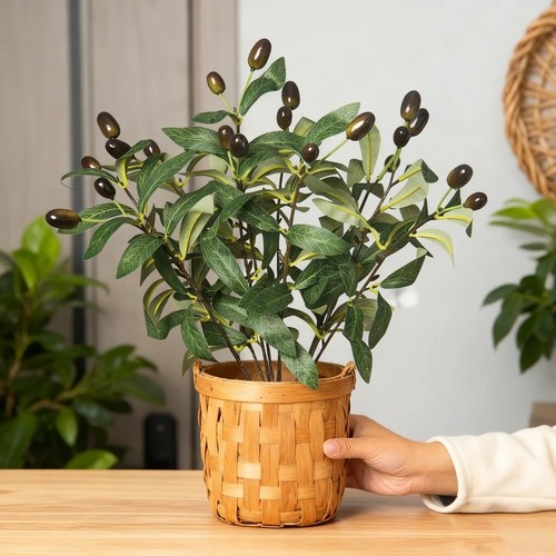 35cm artificial olive branch - artificial,