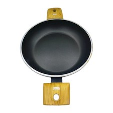 Silit Frying Pan with Wooden Handles Made in Italy 25cm Diameter Black
