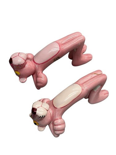 Rare pair pink panther cup - pair,
