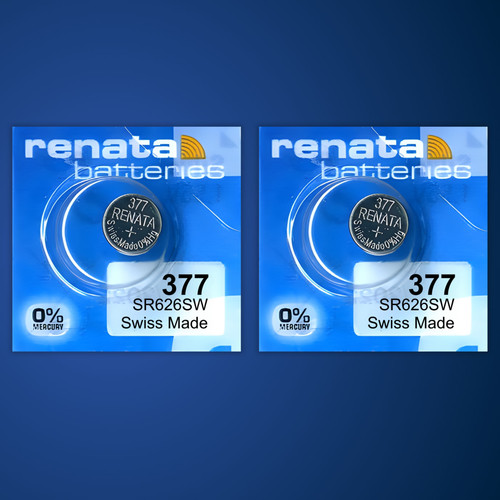 Renata 377 watch batteries - renata,