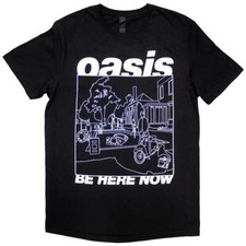 Oasis T Shirt Be Here Now Line Drawing Official Licensed Men Tee Merch Live 25