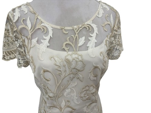 Gina bacconi beige - beige, gold