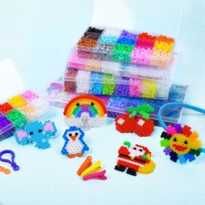 Hama Beads with Pegboards Ironing Paper Colorful Fuse Beads Kit Beading Kit