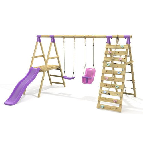 Rebo double swing set - double,