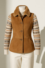 Sheepskin Vest For Women  Real Shearling Fur Gilet Vest Jacket XXS - 6XL