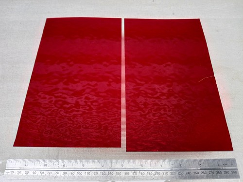 Stained glass offcuts red - stained,