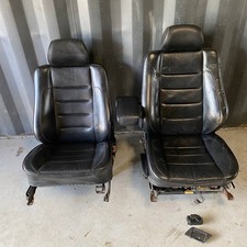 Mercedes-Benz W124 S124 Electric Front Left & Right Seat Black Leather SPORTLINE