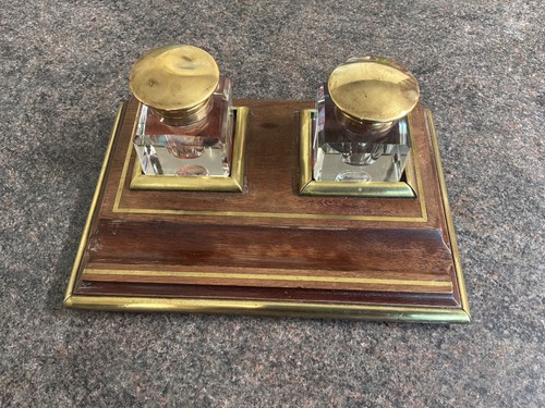Vintage desk stand with - with, 2