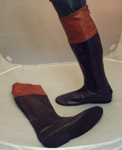 Leather jockey riding - leather, boots