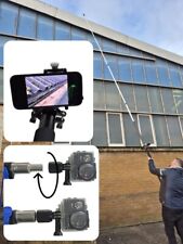 Roof Gutter High Level Inspection Telescopic Pole Camera & Phone Attachment Pole