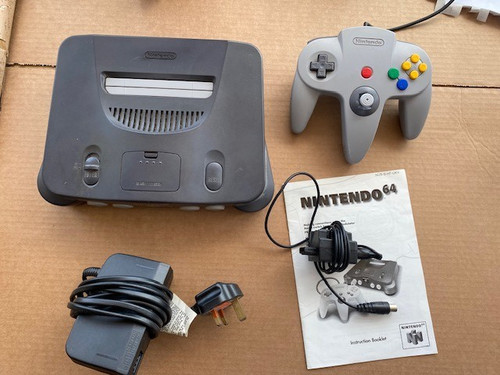 N64 console complete set - n64, up