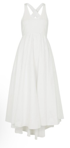Alaïa white midi dress 44 - midi,