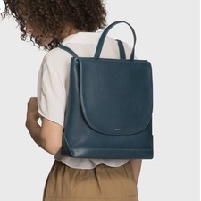 Matt Nat Aaron Backpack Teal Vegan Leather