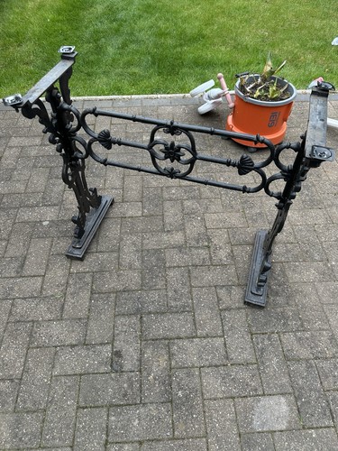 Vintage cast iron table legs - vintage,