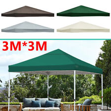 3x3M 1-Tier Waterproof Gazebo Top Replacement Canopy Sunshade Patio Garden Cover