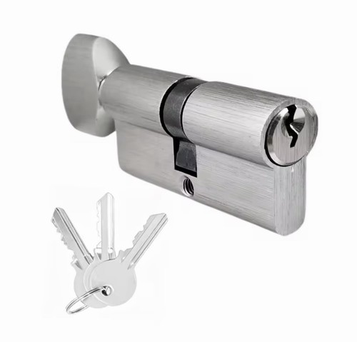 Cylinder thumb turn lock with - thumb,