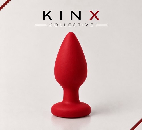 Red vibrating butt plug - vibrating,