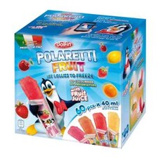 Polaretti Fruit Juice Freezer Pops Ice Lollies to Freeze - 60 x 40ml