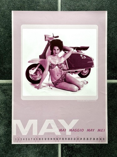 Vintage lambretta calendar - lambretta,