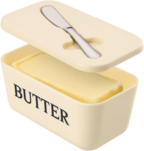 Large butter dish with lid - large,