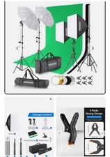 ESDDI Lighting Kit Adjustable  2Fabric Photo Studio Sets & Umbrella