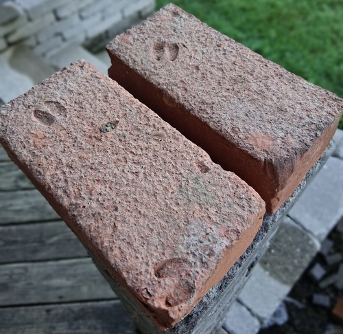 Vintage antique 1880 old brick - vintage,