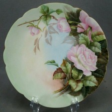 MR Limoges Hand Painted Pink