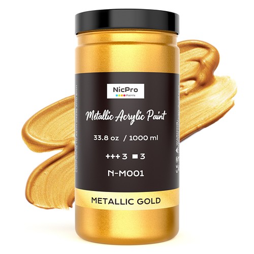 Nicpro acrylic paint metallic - acrylic,