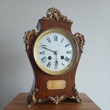 Antique Rosewood Boulle Clock