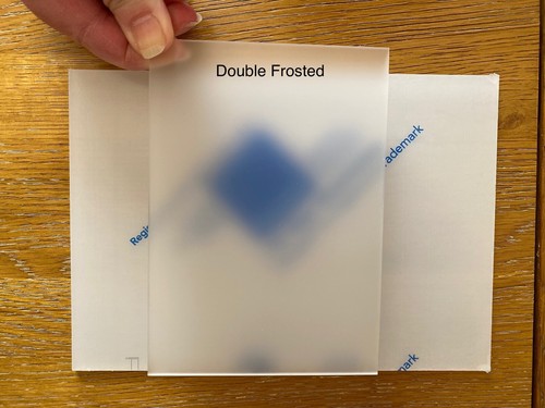 Frosted glass effect sheet - frosted,