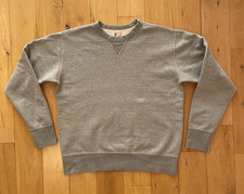 The Real McCoy's Ball Park 12oz Sweatshirt Grey Large Made in Japan