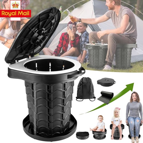 Large portable folding toilet - large,