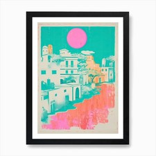 Ibiza In Risograph Style 2 Art